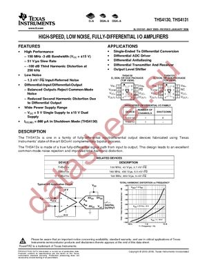 THS4130CD datasheet  